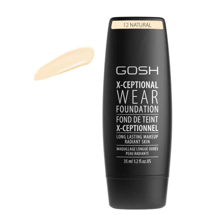 GOSH Gosh X-Ceptional Wear Foundation Long Lasting Make-up 12 Natural 35 ml