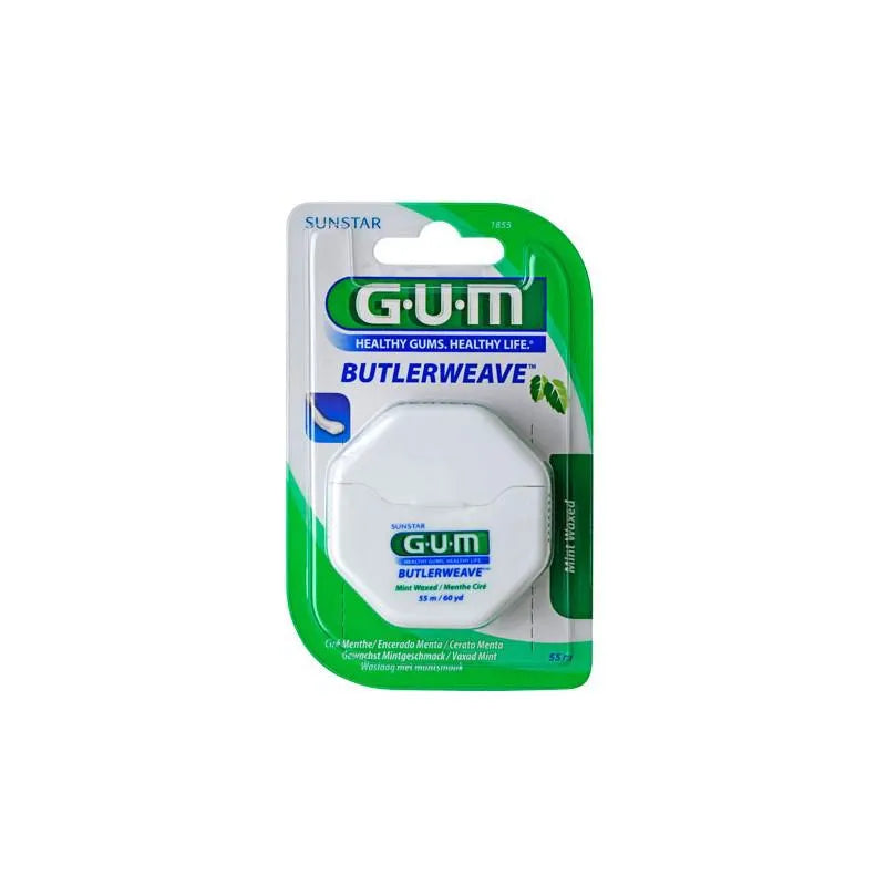 GUM GUM Butlerweave Wax und Menthol Zahnseide Floss für die tägliche Mundpflege Kosmetik