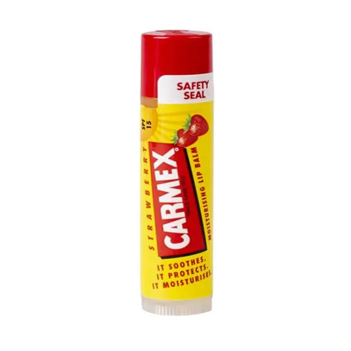 CARMEX CARMEX Strawberry Lippenbalsam mit Feuchtigkeit und SPF 15 Gesichtscreme