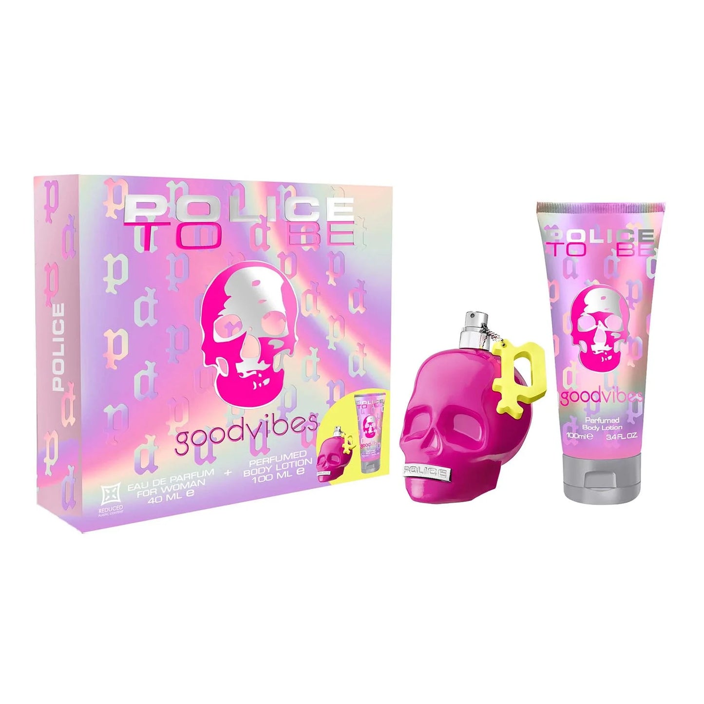 POLICE POLICE To Be Goodvibes Eau de Parfum 40 ml Damen Spray und Parfümierte Körperlotion 100 ml