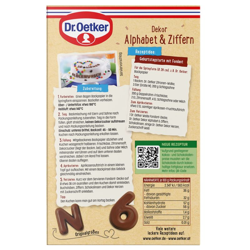Dr. Oetker Dekor Alphabet & Ziffern