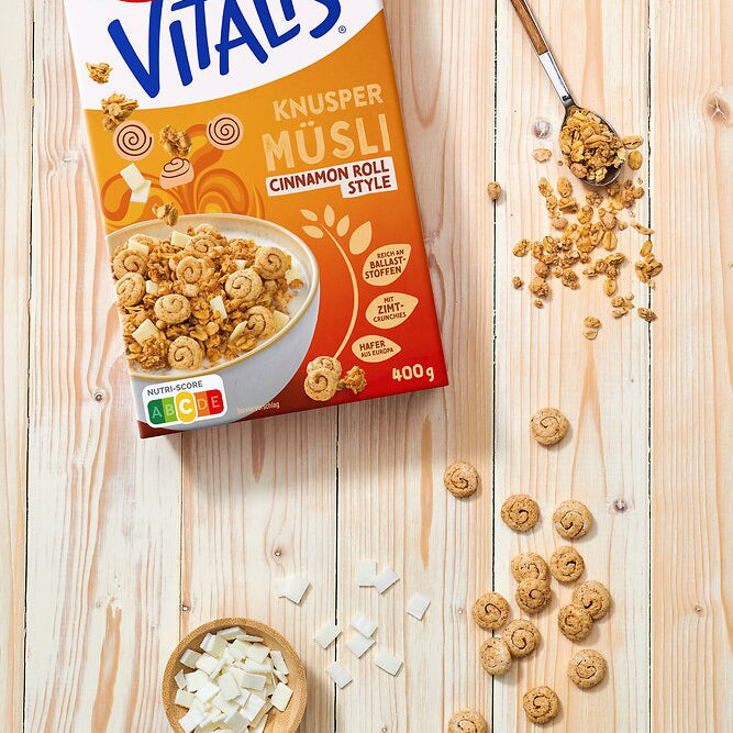 Dr Oetker Vitalis Knusper Müsli Cinnamon Roll 400g