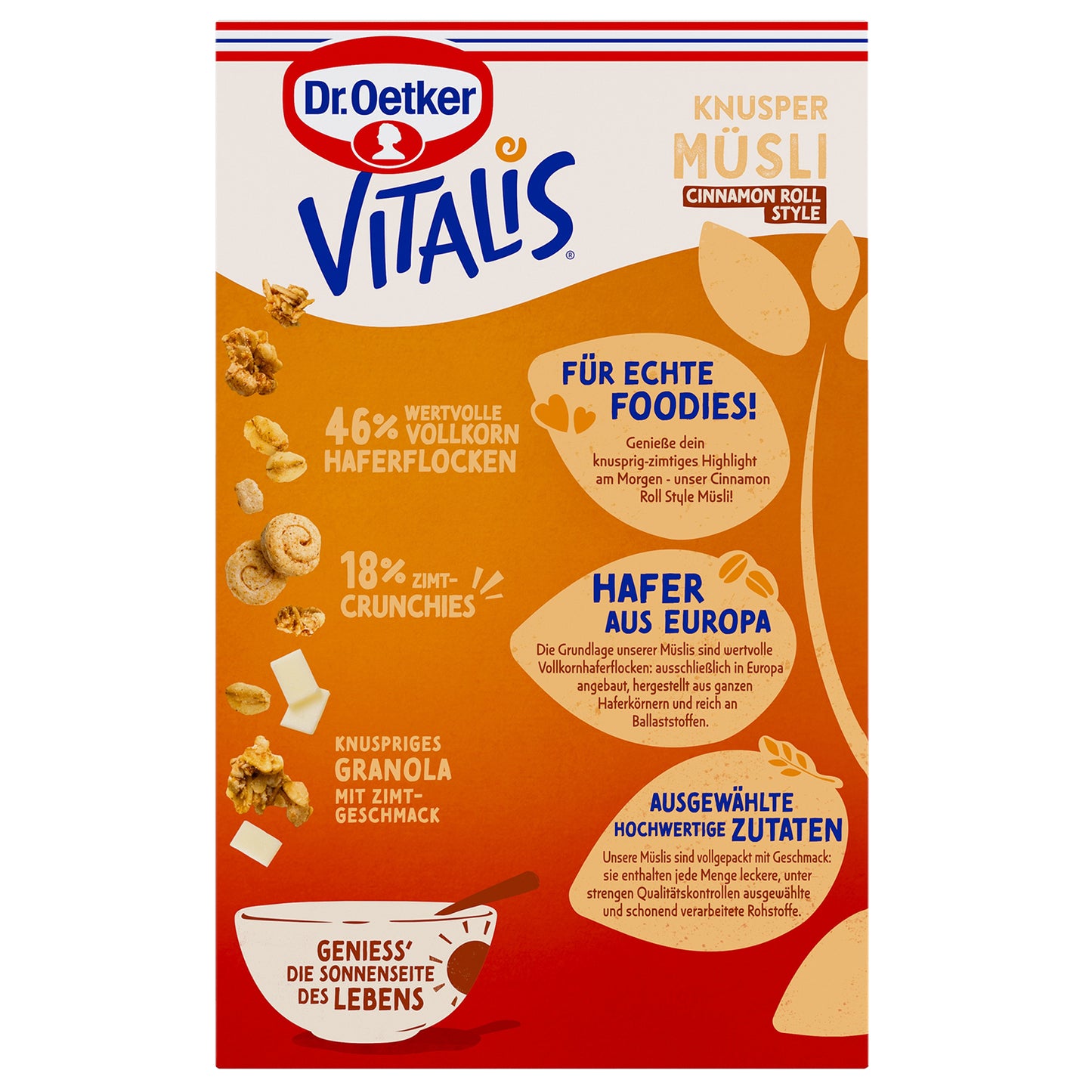Dr Oetker Vitalis Knusper Müsli Cinnamon Roll 400g