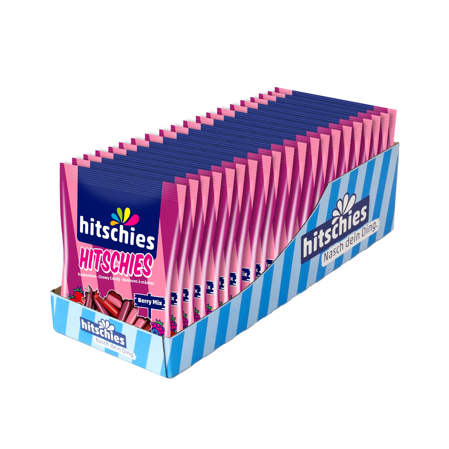 hitschies Berry Mix 125g Sorten Mix aus Waldfrucht, Kirsche, Erdbeere & Himbeere - Candyshop.ch
