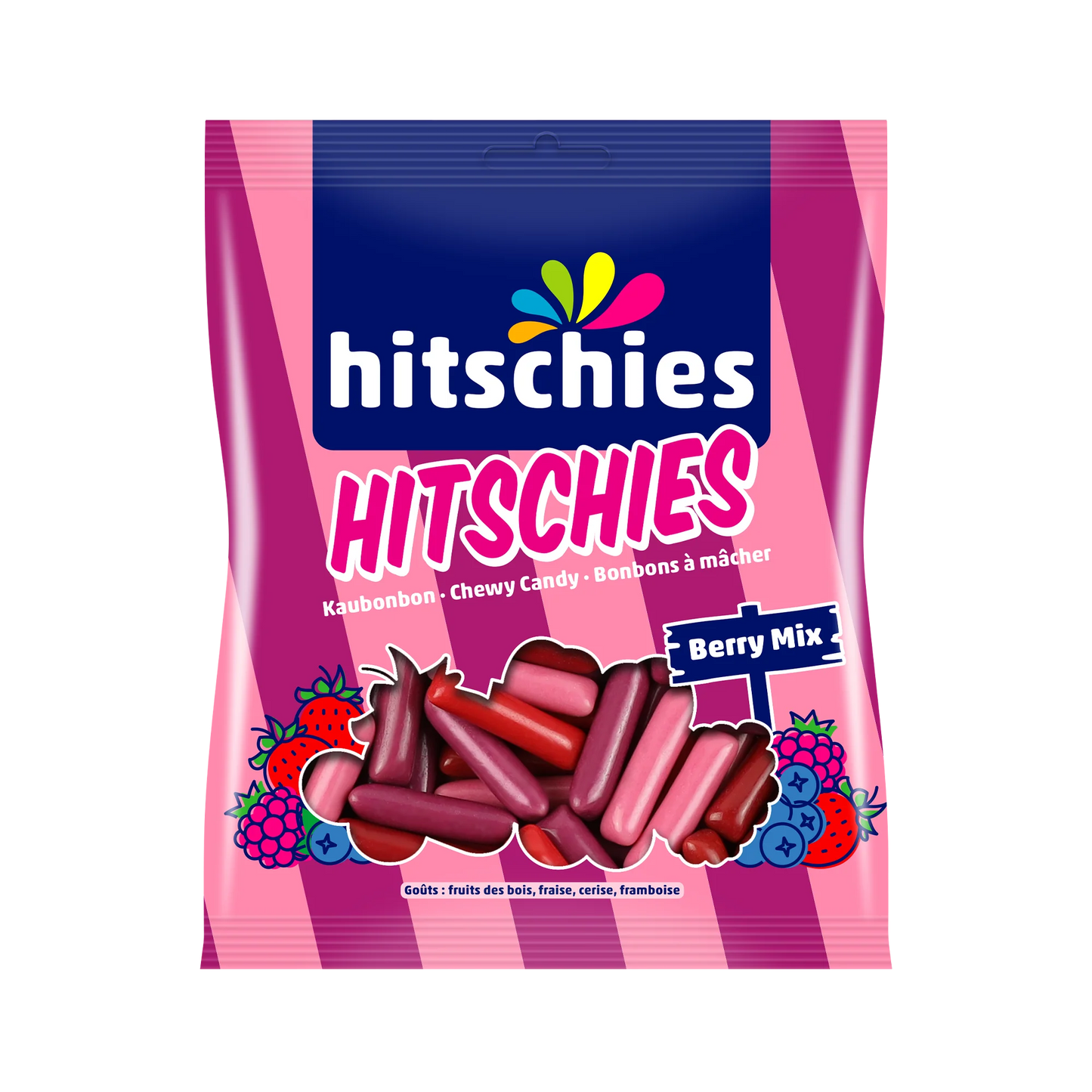 hitschies Berry Mix 125g Sorten Mix aus Waldfrucht, Kirsche, Erdbeere & Himbeere - Candyshop.ch
