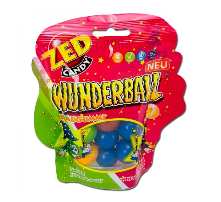 Zed Candy Wunderball Original & Sauer, Kaugummi, 70g Beutel
