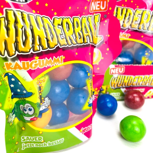 Zed Candy Wunderball Original & Sauer, Kaugummi, 70g Beutel