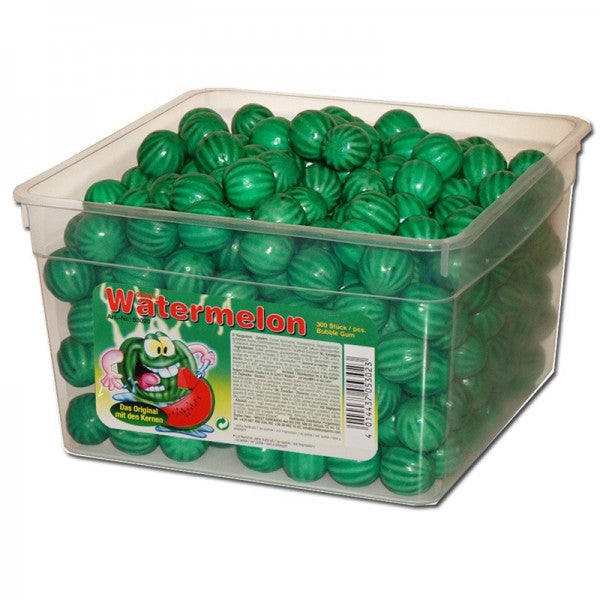 Fizzy Fruits Wassermelone Bubble Gum Kaugummi 300 Stück