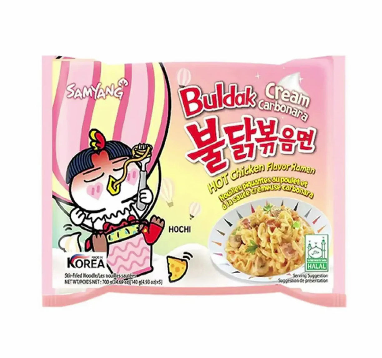 Samyang Ramen Noodles Cream Carbonara 140g - Candyshop.ch