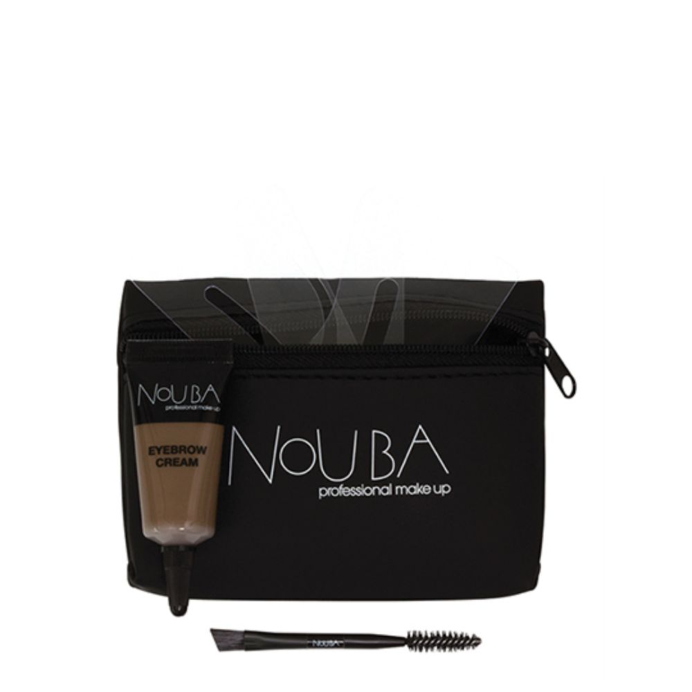 Nouba Schminkset 15 Set Nouba: Nouba, Eyebrow Brush + Nouba, Eyebrow Gel, 7 ml + Textile Makeup Bag, Black Regular