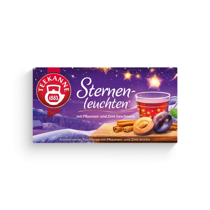 Teekanne Sternenleuchten Pflaume-Zimt 20 Beutel