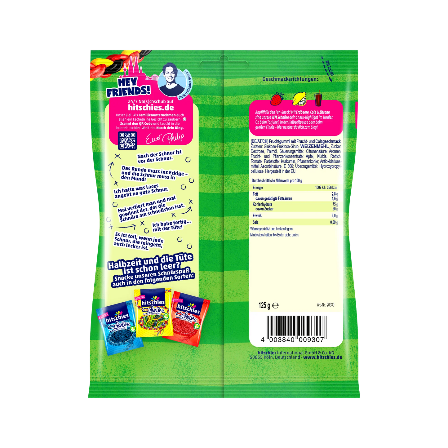hitschies FAN Schnüre 125g