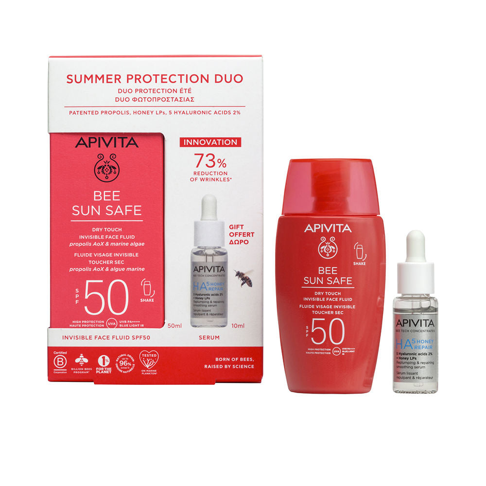 BEE SUN SAFE DRY TOUCH FACIAL FLUID SPF50 2-PACK