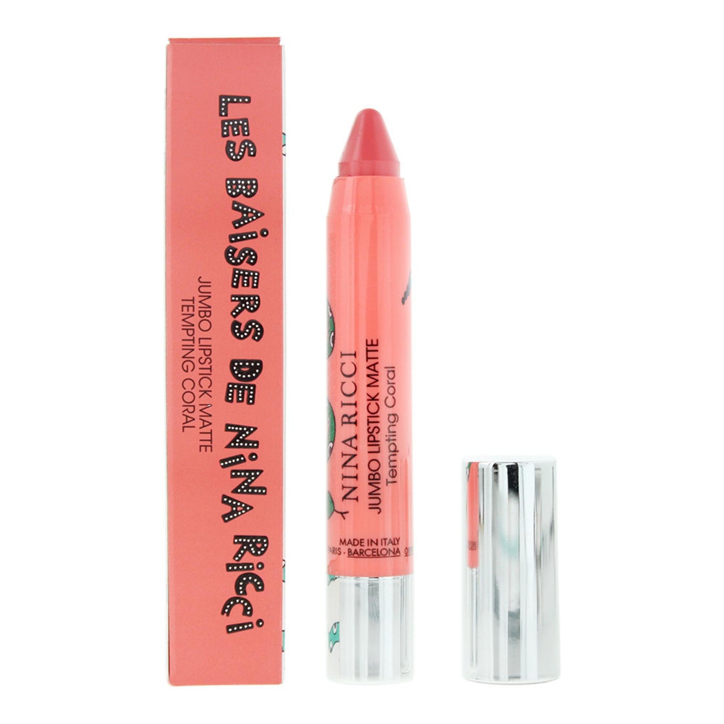 Nina Ricci Nina Ricci, Jumbo Lipstick Matte, Matt, Creme-Lippenstift, Verlockende Koralle, 2.5 g Regular