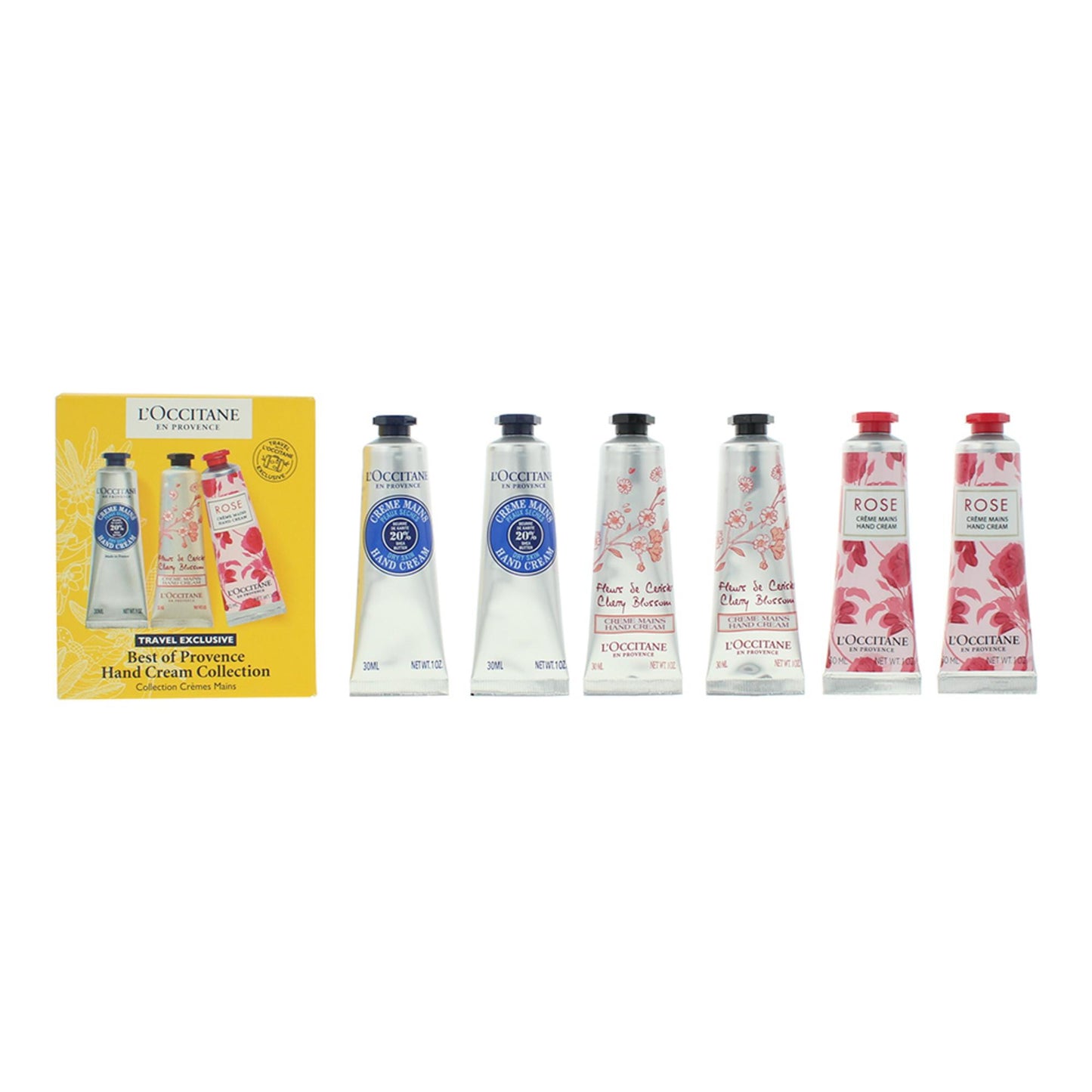 L`Occitane en Provence Setzen, L'Occitane en Provence, Best Of Provance, Sheabutter, Feuchtigkeitsspendend, Handcreme, 6 stk,