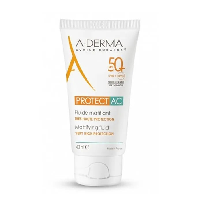 A-DERMA A-DERMA Protect AC Mattierungsflüssigkeit SPF 50+ 40 ml Gesichtsschutz Kosmetik