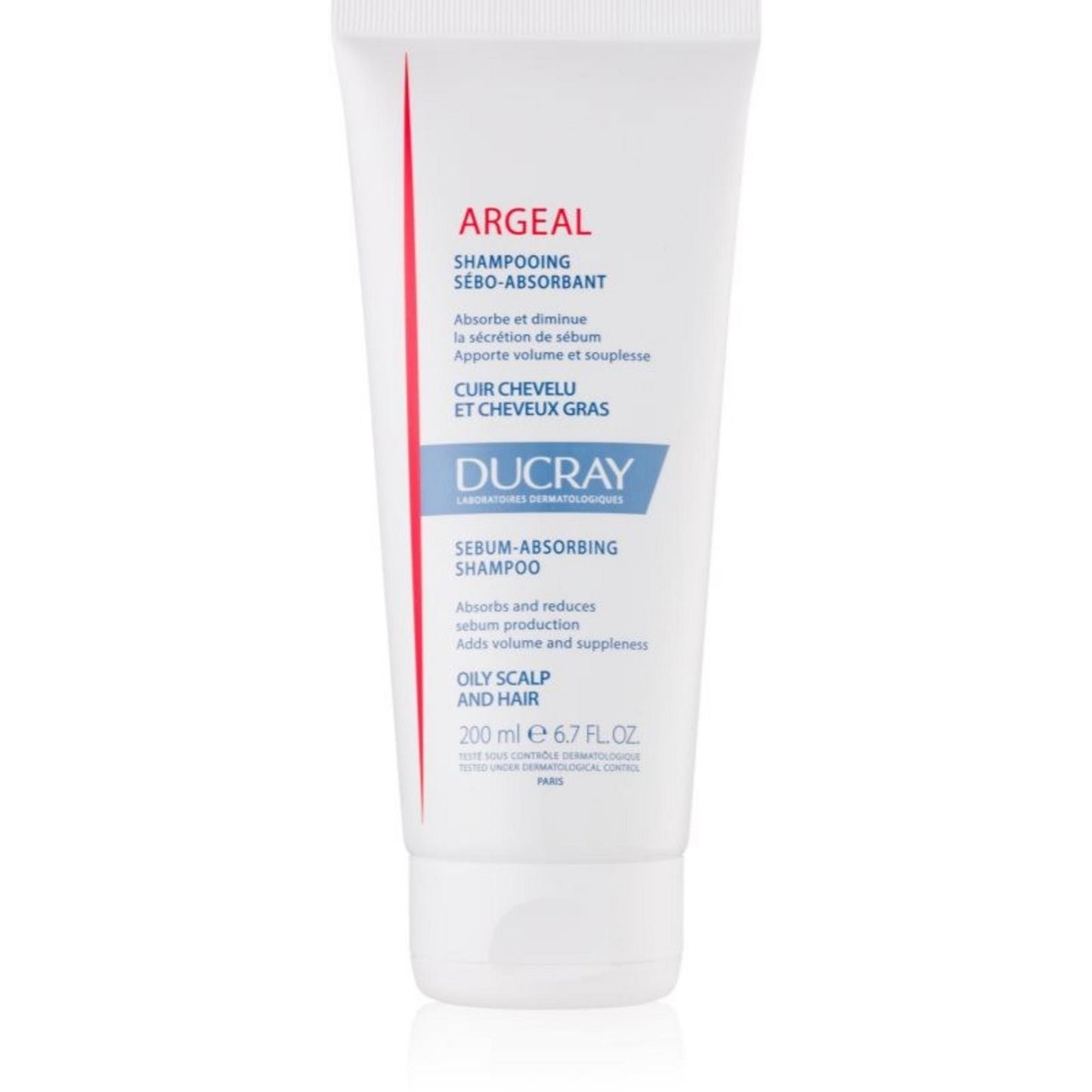 Ducray Ducray, Sabal Argeal, Kaolin, Haarbehandlung Shampoo, Reinigt, Für fettiges Haar, 200 ml Regular