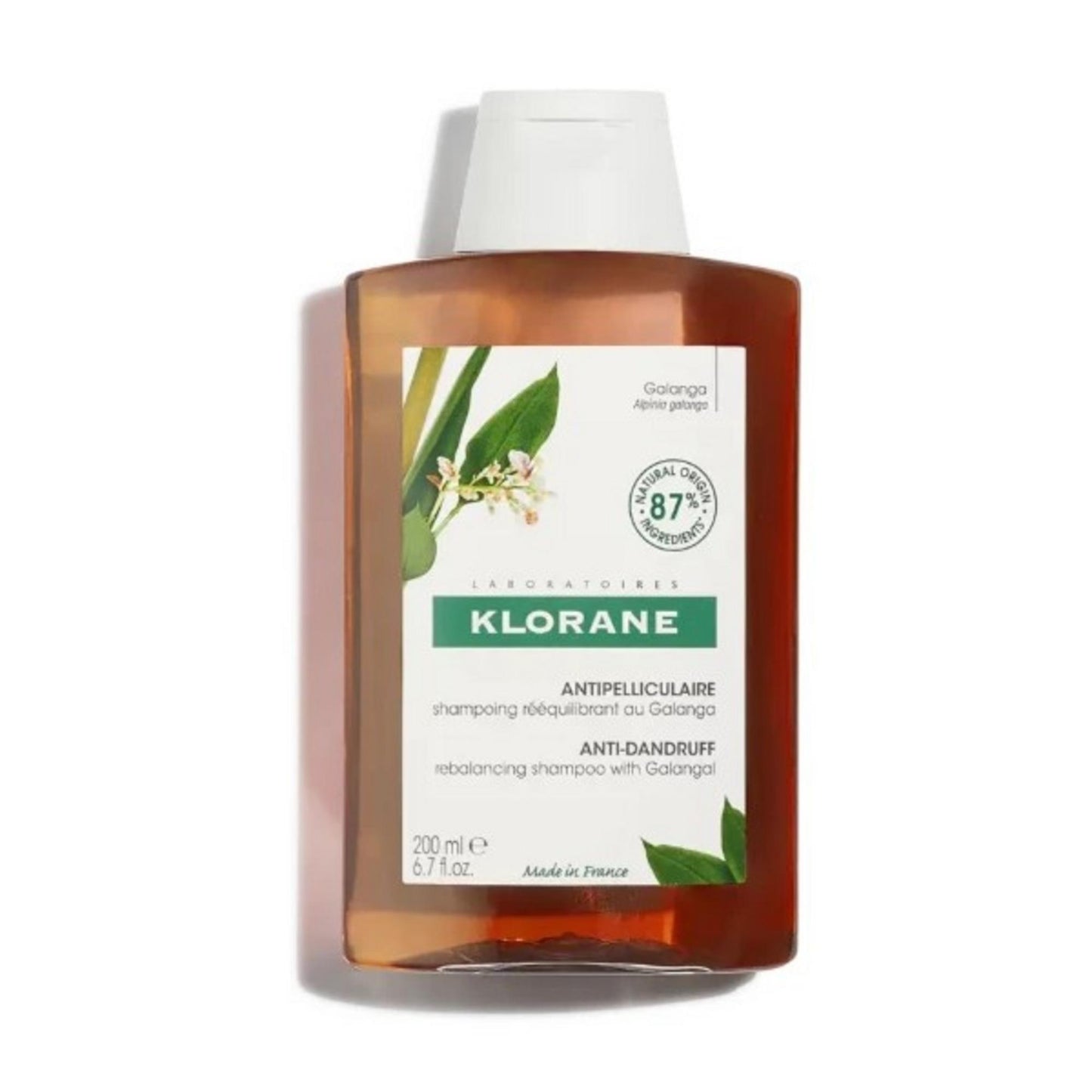 Klorane Klorane, Anti-Matreata Cu Galangal, Haarbehandlung Shampoo, Antischuppen, 200 ml Regular