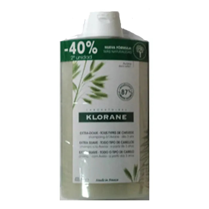 KLORANE Shampoo Extra Sanft mit Hafer 2 x 400 ml Kosmetik