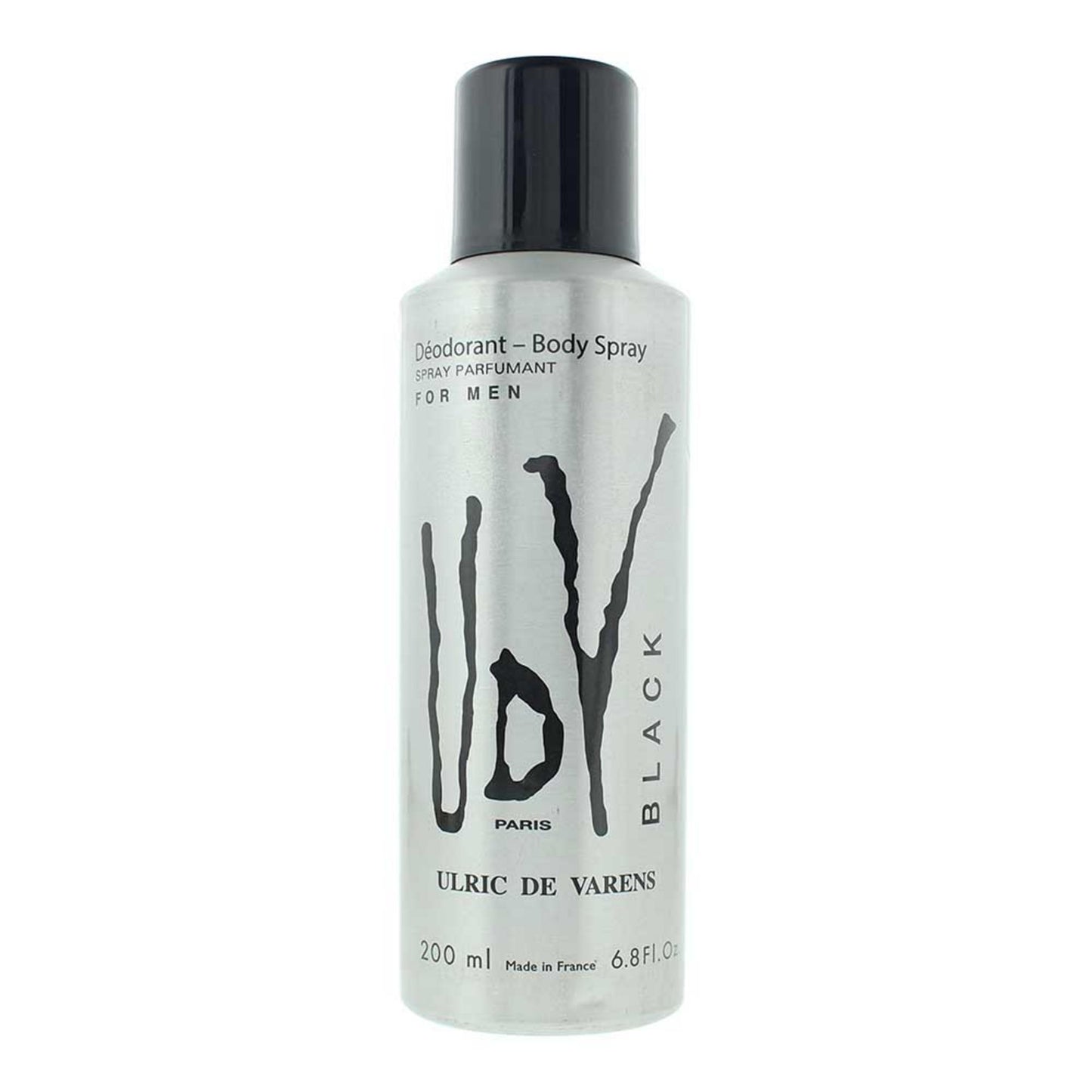 Ulric De Varens Ulric De Varens, Black, Deodorant Spray, Für Männer, 200 ml Regular
