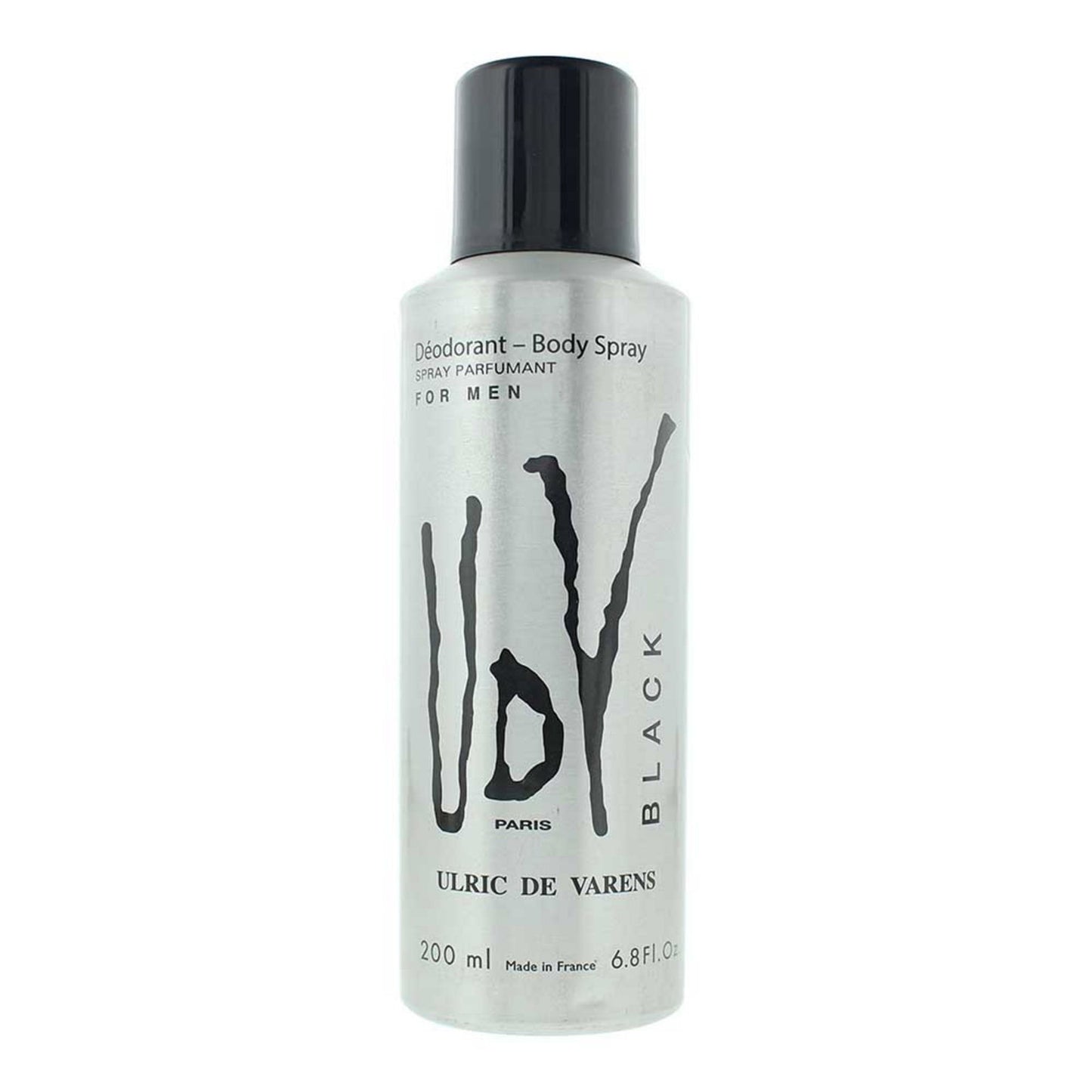 Ulric De Varens Ulric De Varens, Black, Deodorant Spray, Für Männer, 200 ml Regular