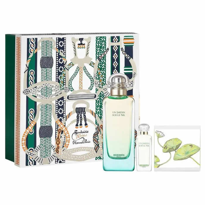 HERMÈS HERMÈS Un Jardin Sur Le Nil Eau de Toilette Spray 100 ml Set 3 Artikel Parfüm