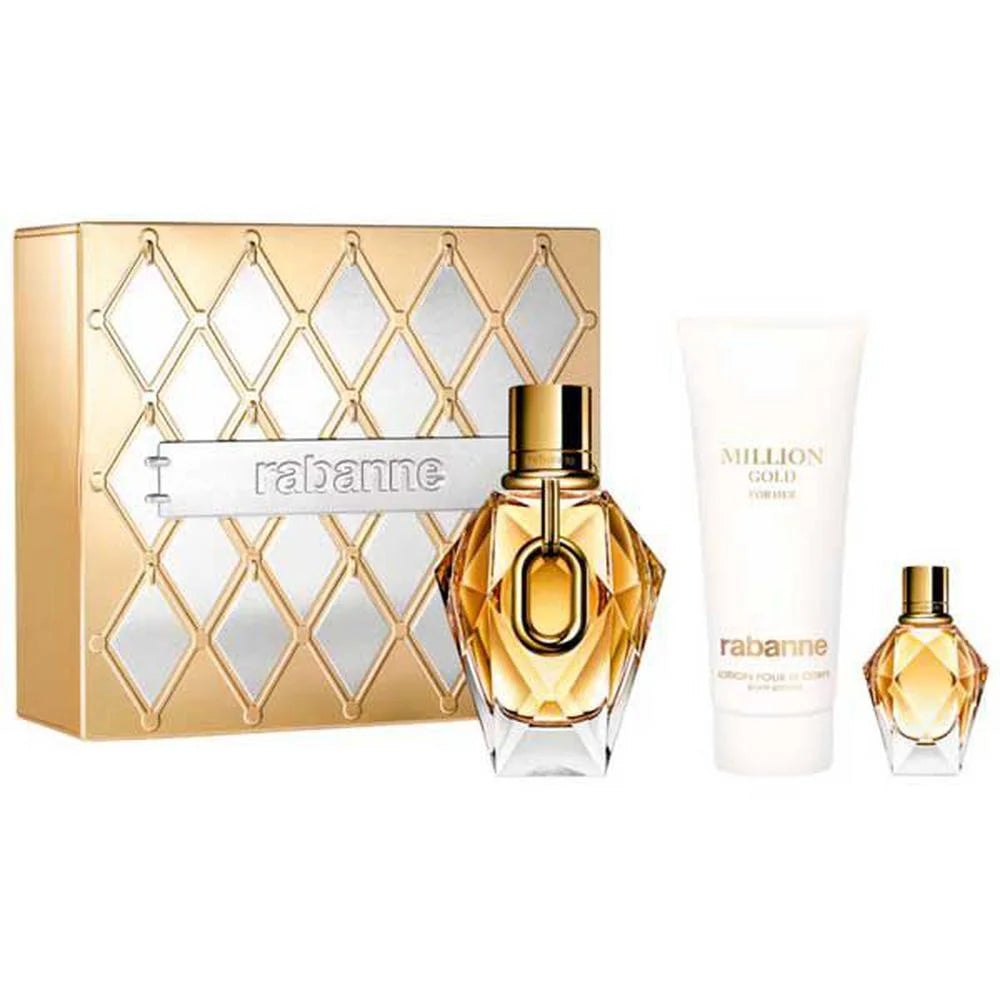 PACO RABANNE PACO RABANNE Million Gold For Her Eau de Parfum 90 ml Nachfüllbar mit 100 ml Körperlotion Parfüm