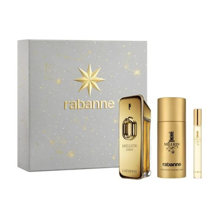 PACO RABANNE PACO RABANNE Million Gold Eau de Parfum Intense Spray 100 ml Set 3 Artikel Parfüm