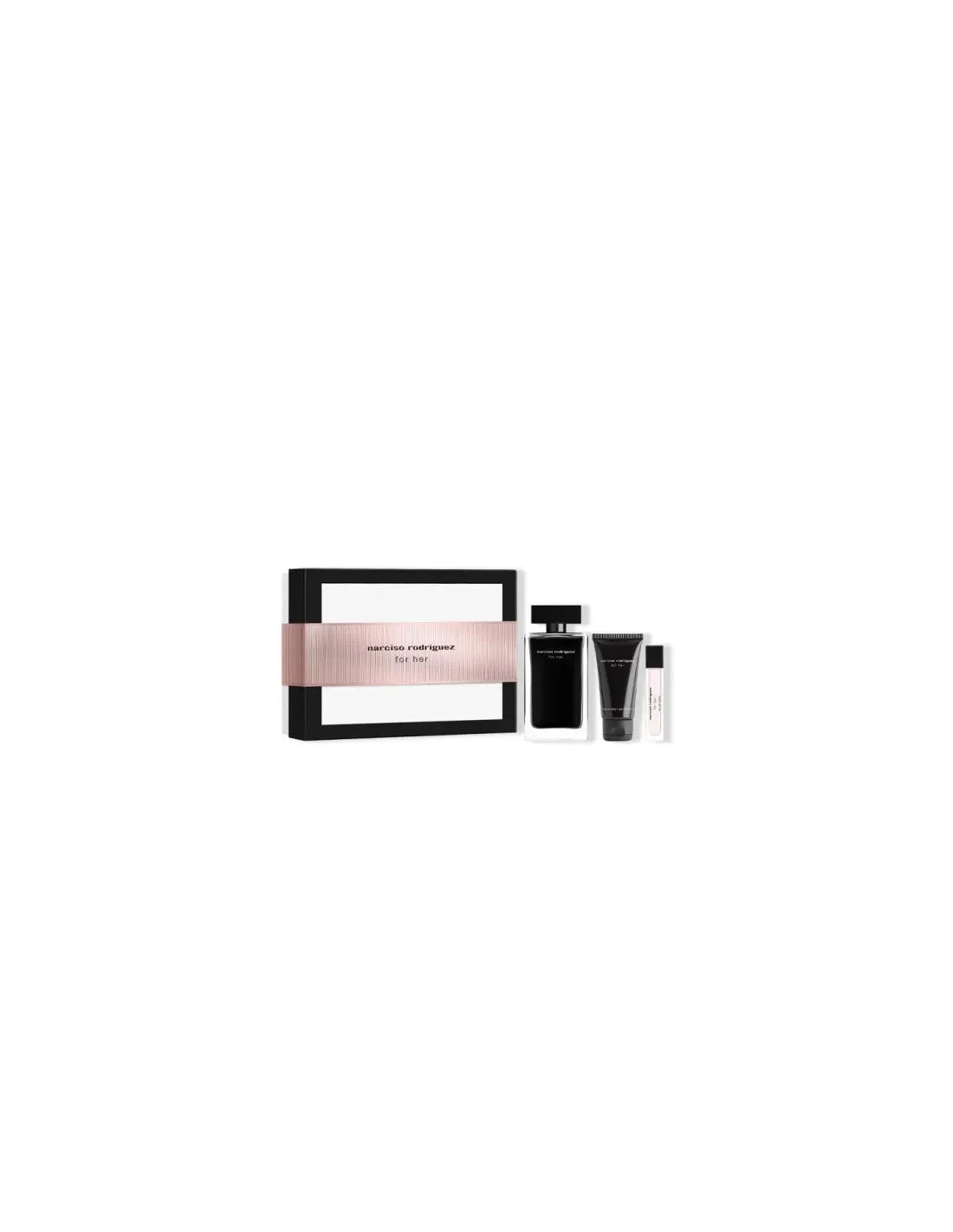 NARCISO RODRIGUEZ NARCISO RODRIGUEZ For Her Set Eau de Toilette 100 ml Body Lotion 50 ml EdT 10 ml Parfüm