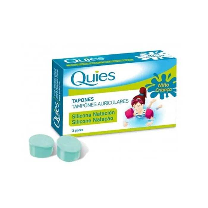 QUIES QUIES Kinder Silikon Schwimmstopfen 6 Stück Schwimm-Ohrstöpsel für Kinder Kosmetik