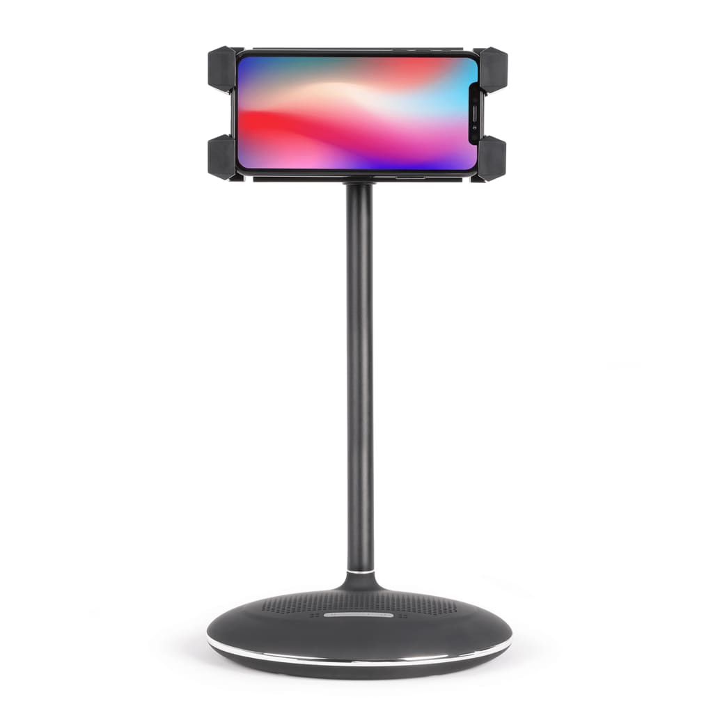 Livoo Tablet-Ständer Mit Lautsprecher 5 W Schwarz