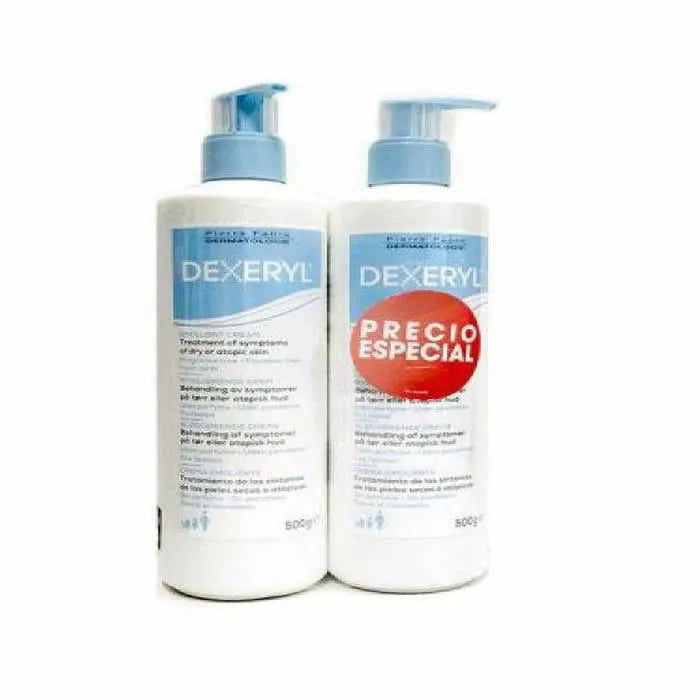 DUCRAY Dexeryl Emollient Creme für trockene Haut 2 x 500 g