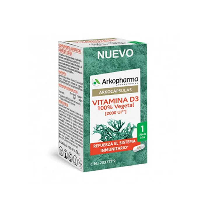 ARKOPHARMA Arkocapsulas Vitamin D3 45 Kapseln