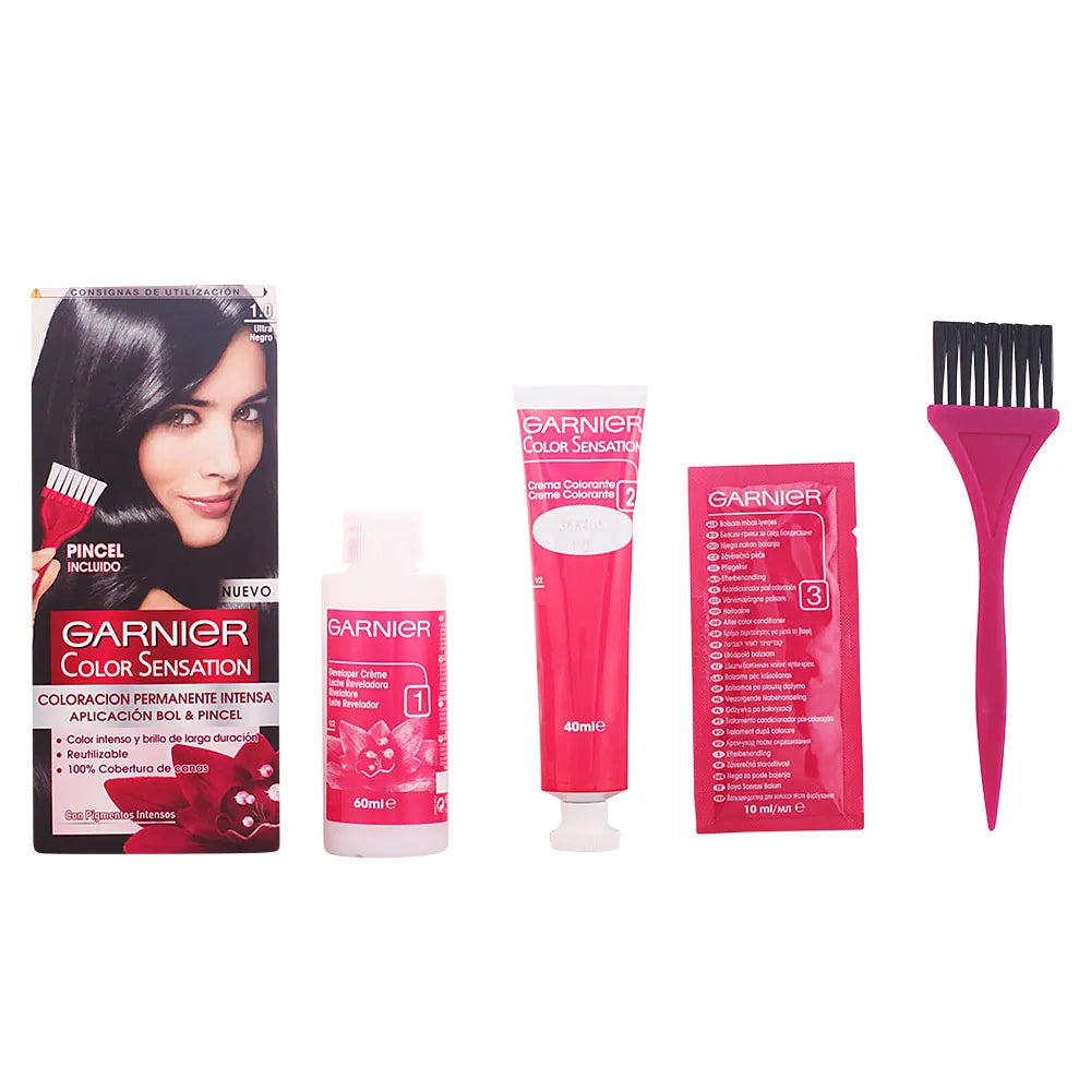 GARNIER GARNIER Color Sensation Haarfarbe 1 Ultra Schwarz dauerhaft intensive Farbdeckung Kosmetik