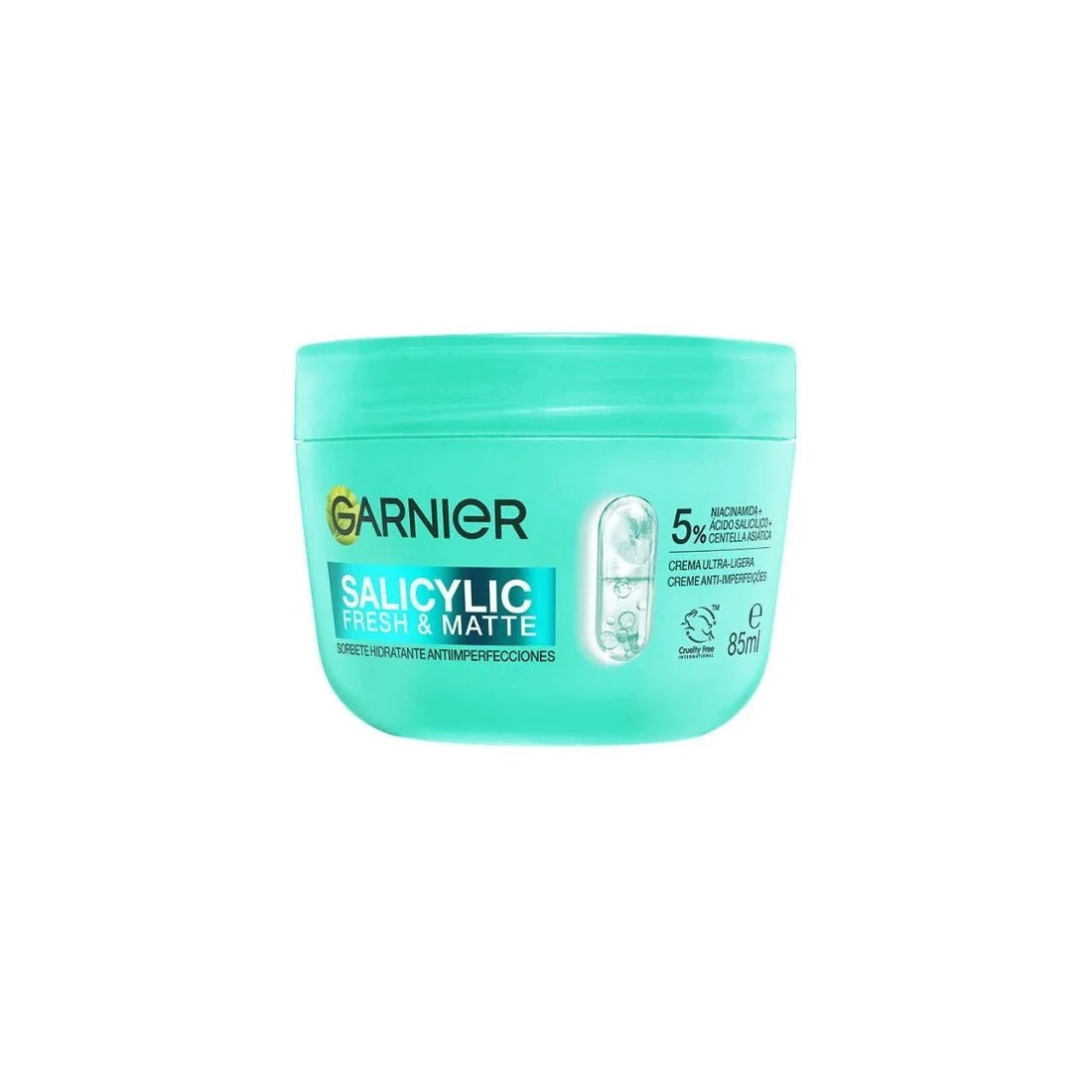 GARNIER Salicylic Fresh y Matte Sorbete Hidratante Antiimperfecciones 85 ml Gesichtspflege Kosmetik
