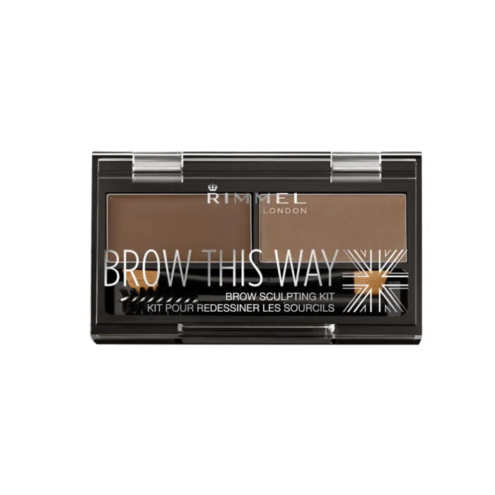 RIMMEL LONDON Rimmel Brow This Way Eyebrow Sculpting Kit 002 Mid Brown