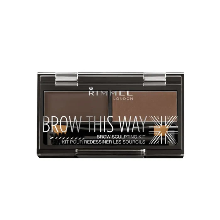 RIMMEL LONDON RIMMEL LONDON Brow This Way Augenbrauen Sculpting Kit 003 Dark Brown Augenbrauen-Make-up