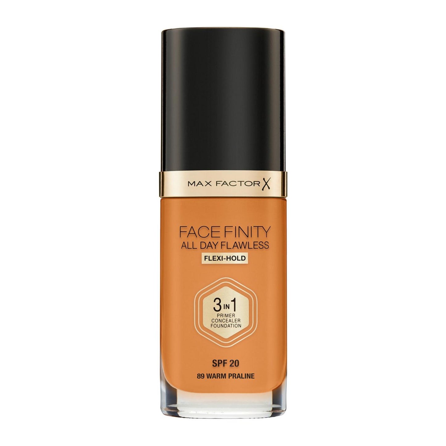 Max Factor Facefinity All Day Flawless 3-in-1 Make-up in Praline mit SPF 20 – Matte Finish