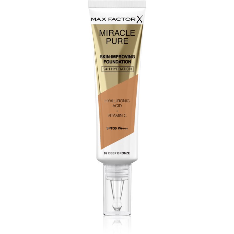 Max Factor Max Factor, Miracle Pure, Flüssige Grundierung, 82, Tiefes Bronze, SPF30, 30 ml Regular