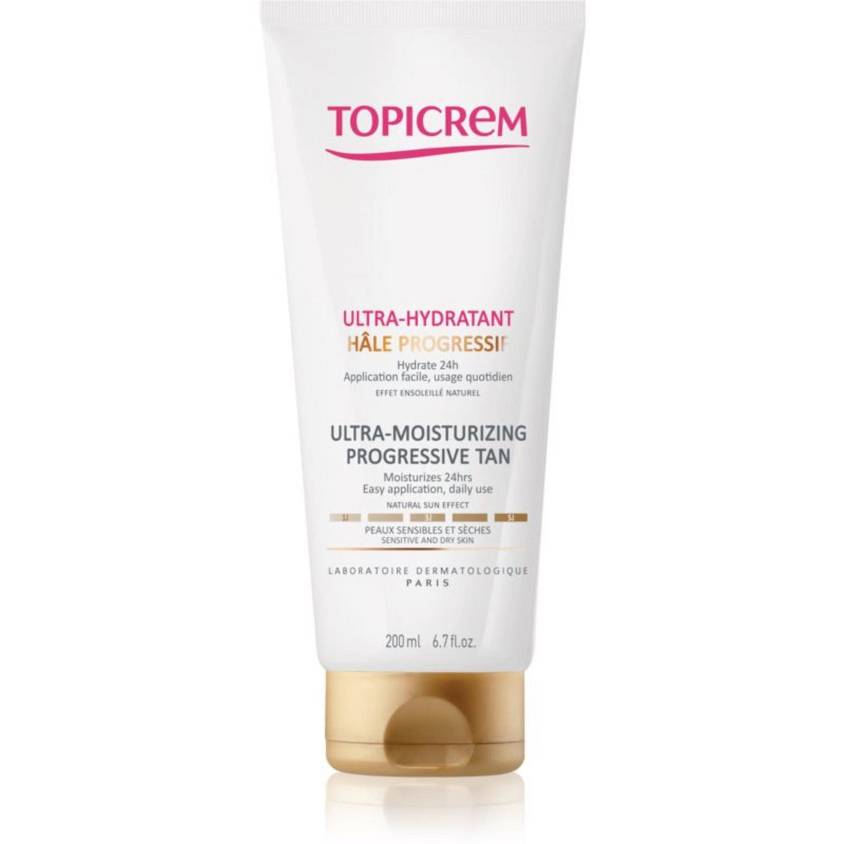 Topicrem Topicrem, Ultra-Moisturising Progression Tan, Ultra-feuchtigkeitsspendend, Emulsion, 200 ml Regular