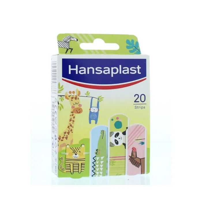 HANSAPLAST HANSAPLAST Kinderpflaster Tiere 20 Stück kindgerechte Wundpflaster mit Tiermotiven Kosmetik