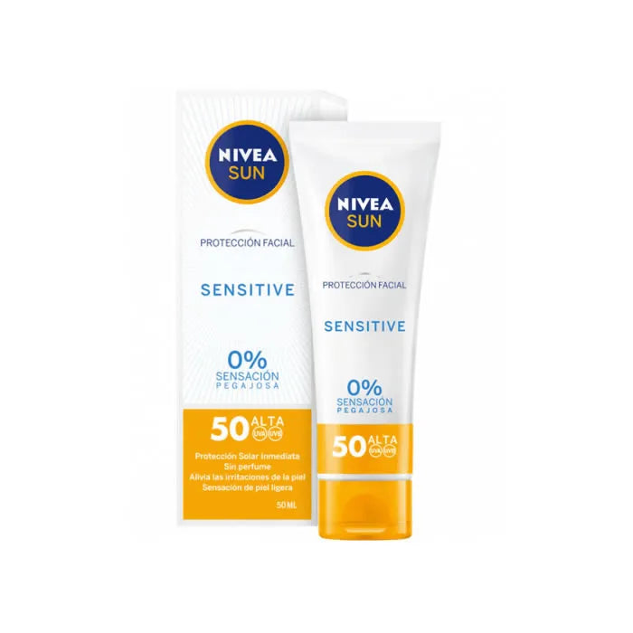 NIVEA NIVEA Sun Facial Sensitive Sonnenschutz LSF 50 50 ml Sonnenpflege