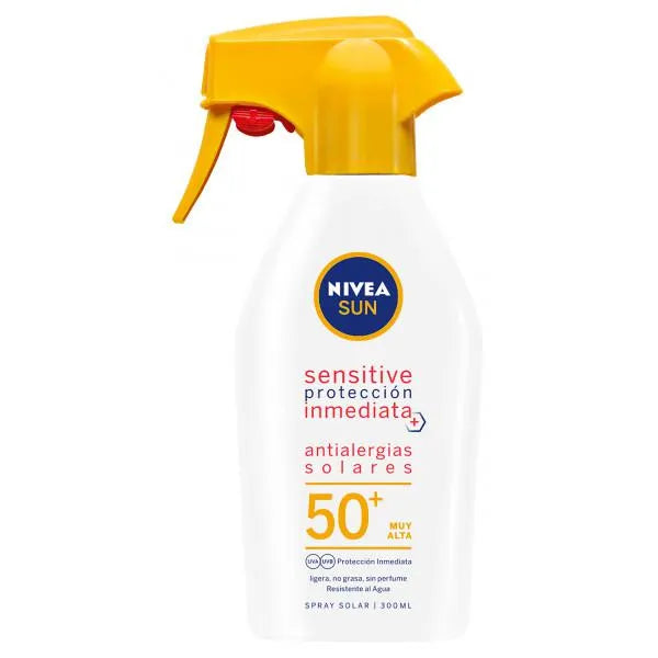 NIVEA NIVEA Sensitive Sonnenschutz Spray LSF 50 Pistole 270 ml Antiallergisch Kosmetik