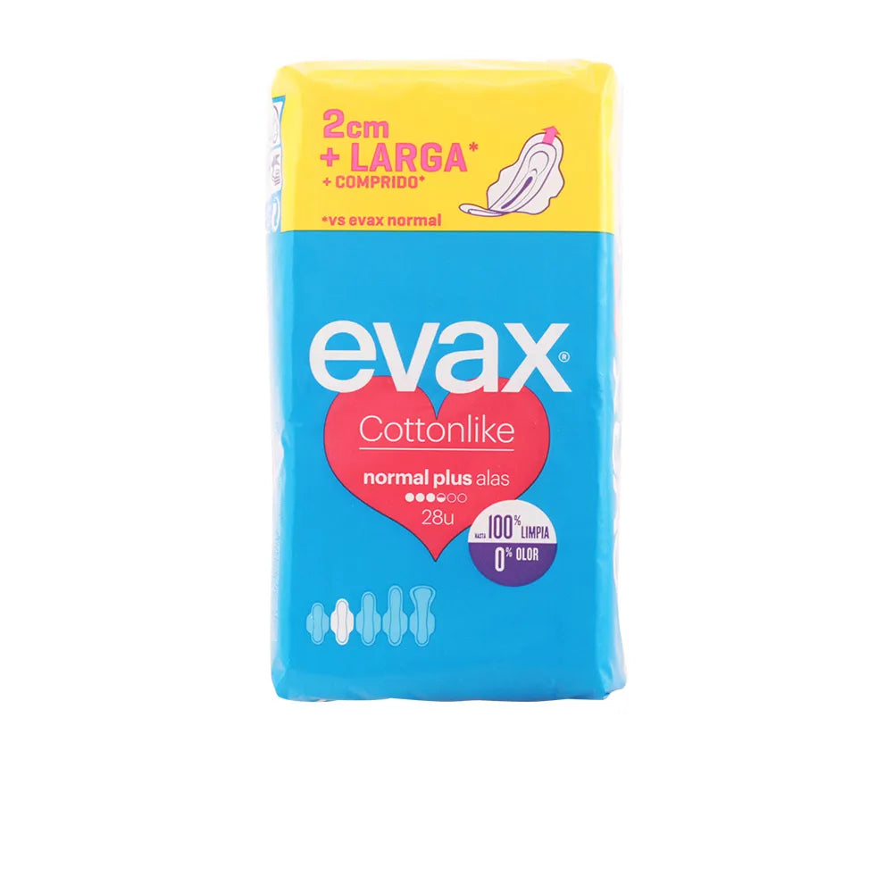 EVAX EVAX Cottonlike Normal Plus Damenbinden mit Flügeln 28 Stück Kosmetik