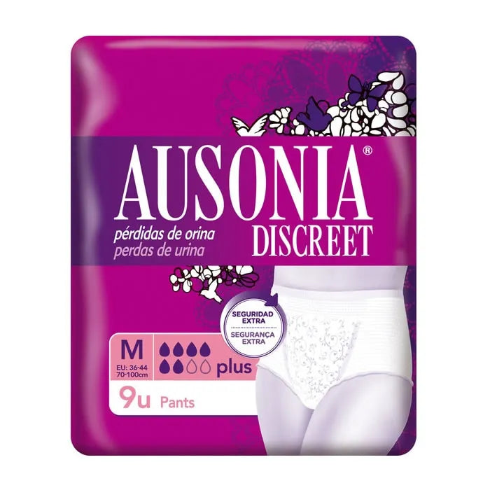 AUSONIA AUSONIA Discreet M Plus Pants Inkontinenzslips 9 Stück Kosmetik