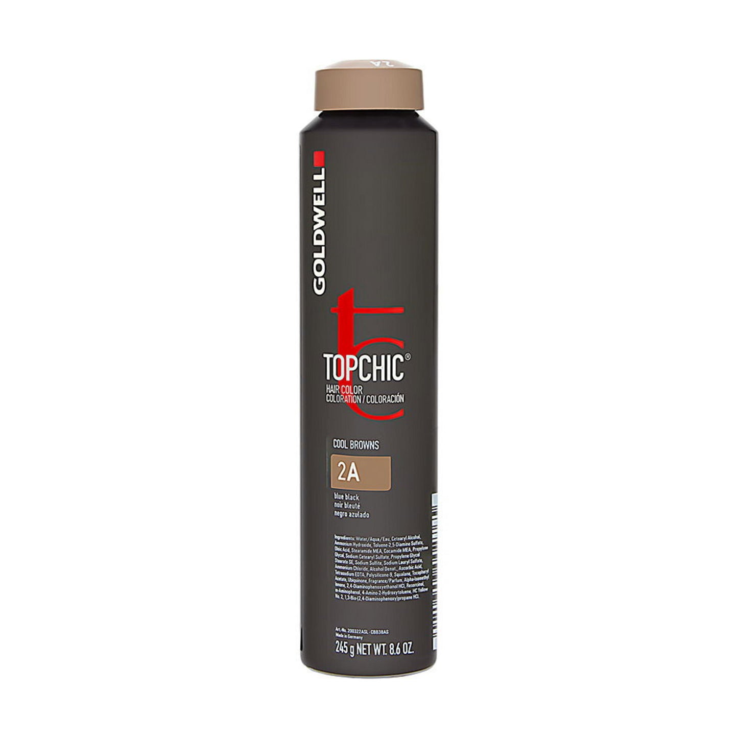 Goldwell Goldwell, TopChic, Glyzerin, Permanente Haarfarbe, 2A Blue Black, 250 ml Regular