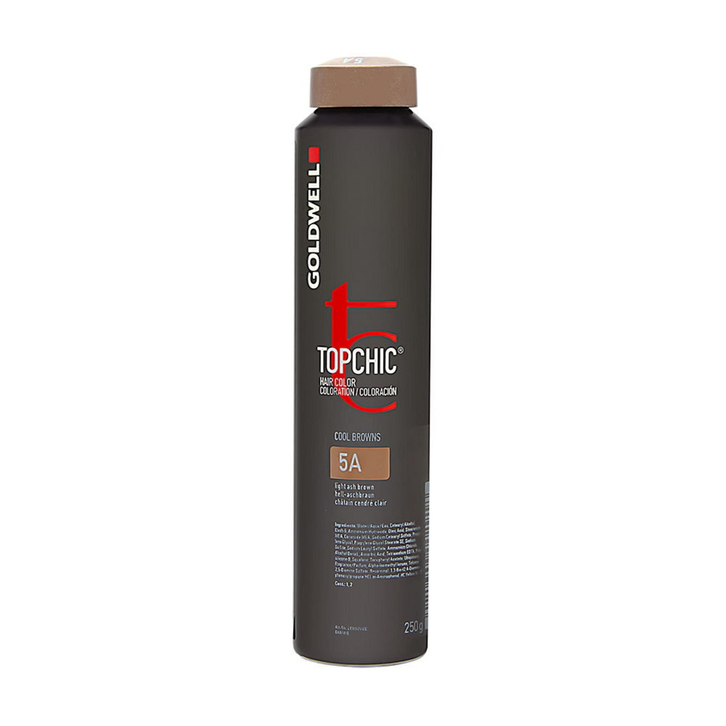 Goldwell TopChic 5A Light Ash Brown – Permanente Haarfarbe 250 ml für natürliche Farbtiefe