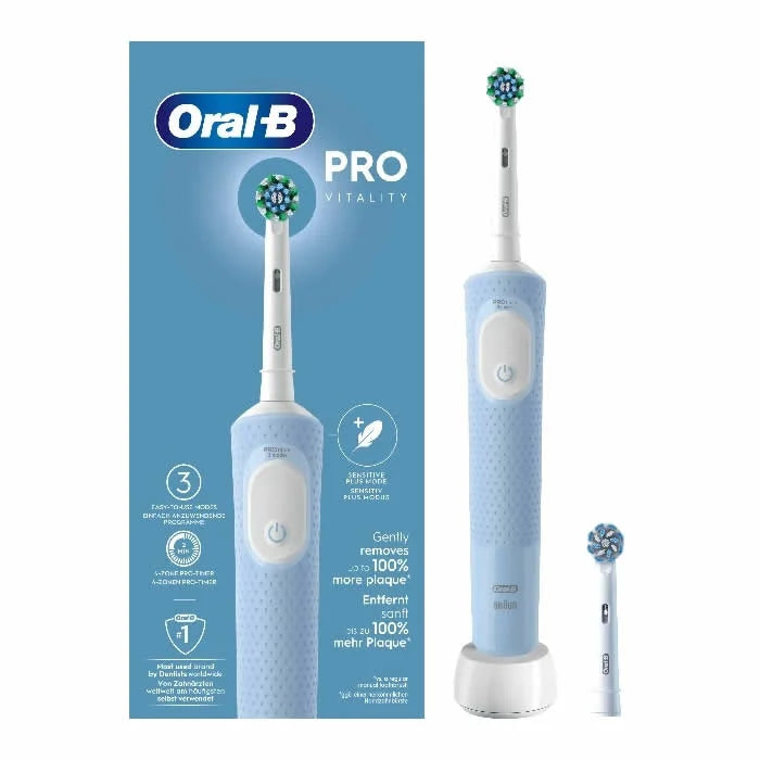ORAL-B Pro Vitality elektrische Zahnbürste blau Kosmetik