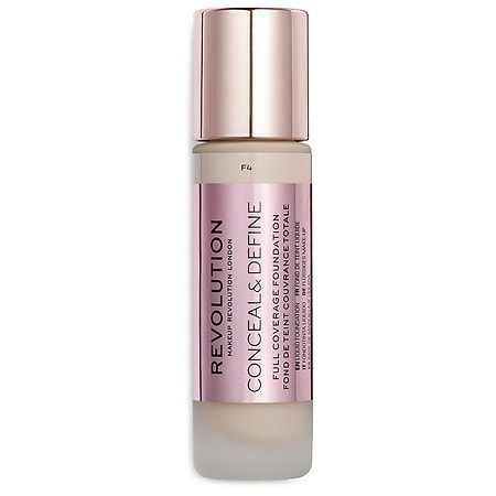 Revolution Make Up Conceal y Define Full Coverage Foundation F4 23ml