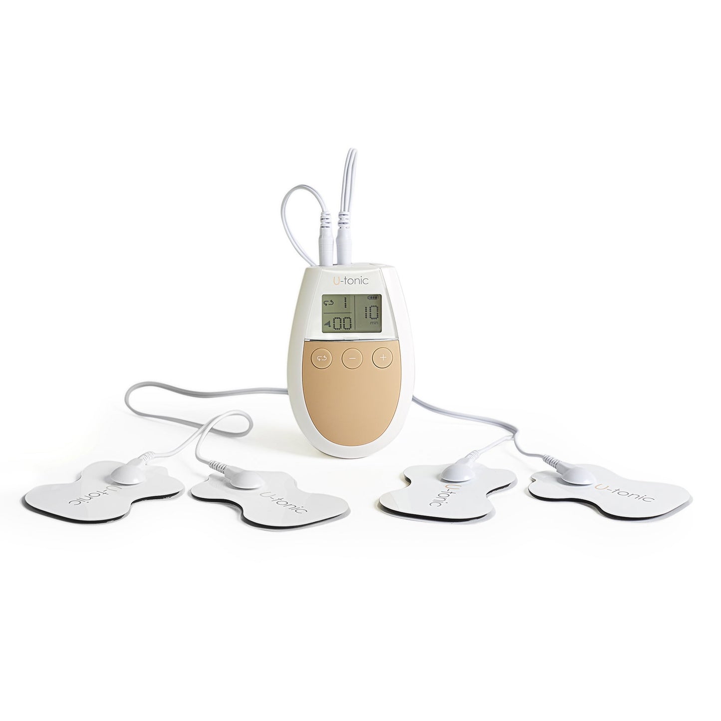 500 Cosmetics 500 Cosmetics, U-Tonic, Electrostimulation With 4 Vibrating Units, Massager, For Muscles, Weiß, Unisex, Erwachs